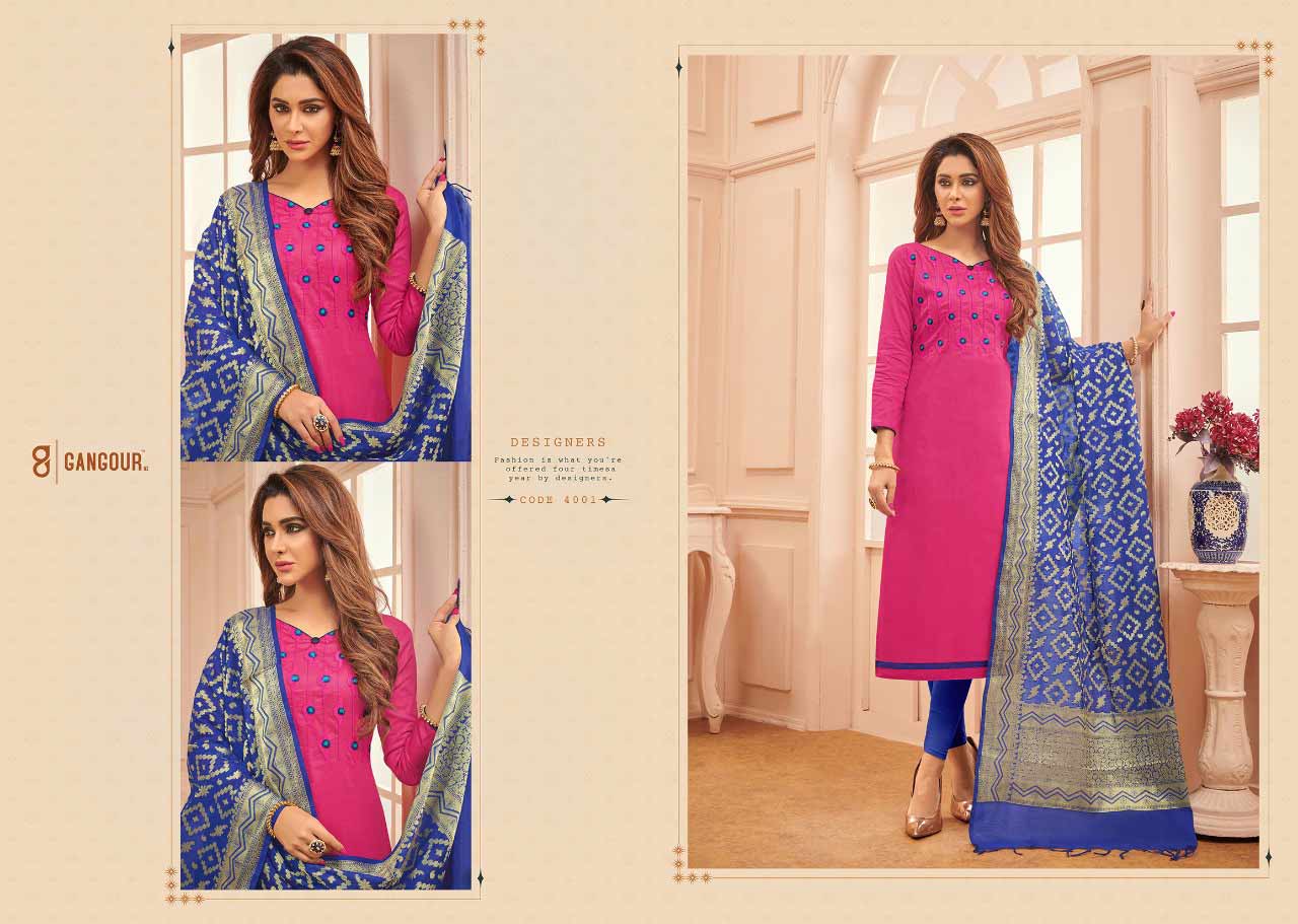 Chunri Vol-4 Gangour Nx Cotton Dress Materials Chunri Vol-4 Gangour Nx Cotton Dress Materials